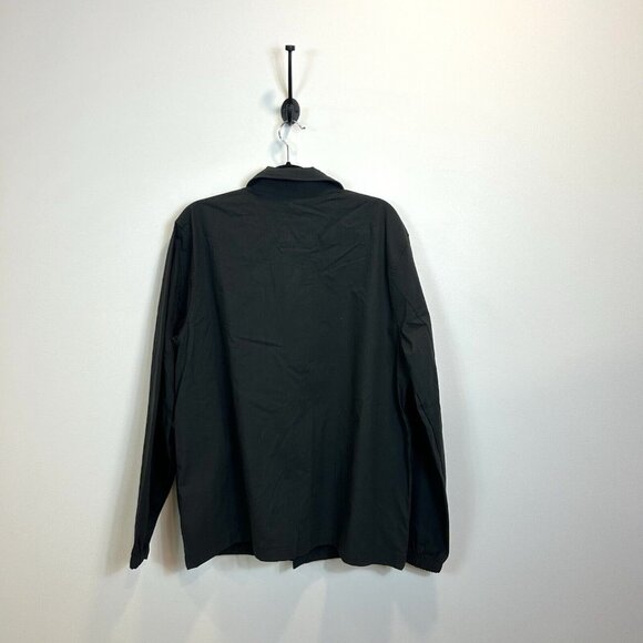 NWT Old Navy Mens Poplin Workwear Shacket Dark Gray Size Large - Picture 8 of 10